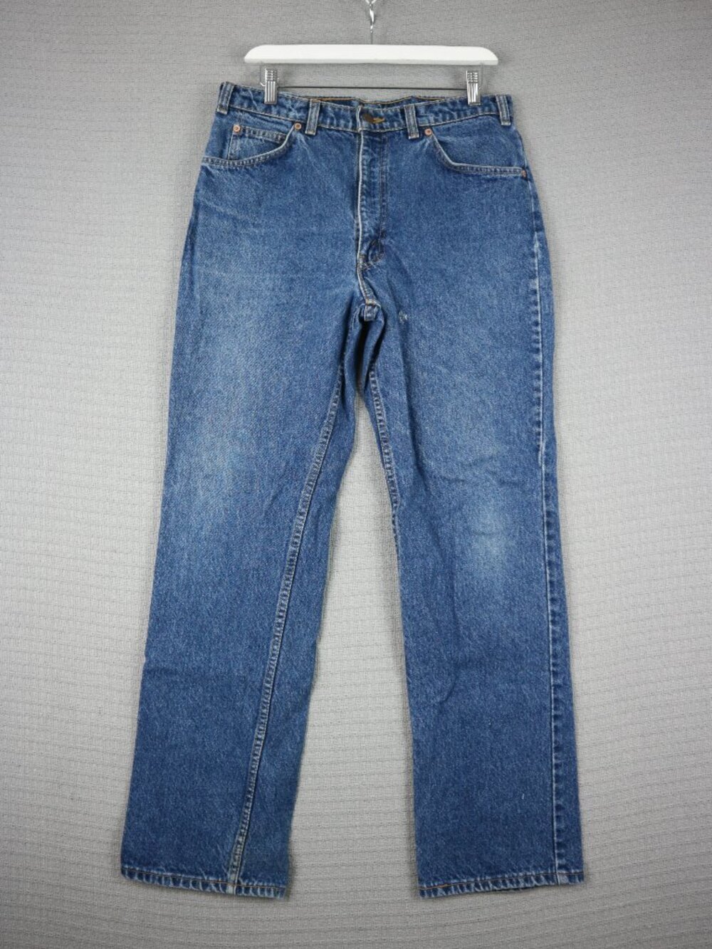 Levi's 619 Orange Tab Vintage Blue Denim 1980s Straight Cut Jeans 32x30